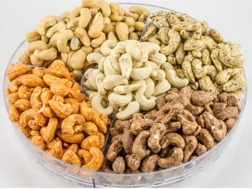 Roasted and flavored cashews for export markets
